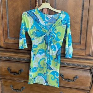 MKM Designs Mini Dress or long top Size M